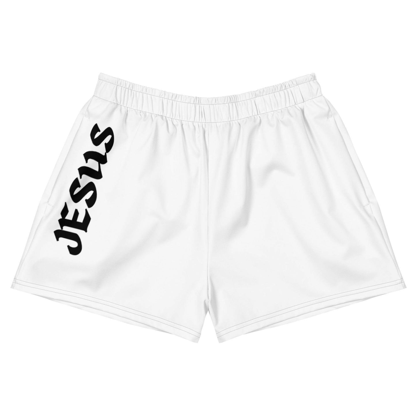 Jesus Crucifix - Women’s Recycled Athletic Shorts