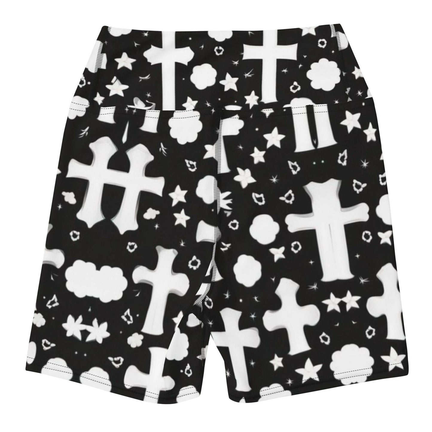Stars Crosses - Women's Yoga Shorts