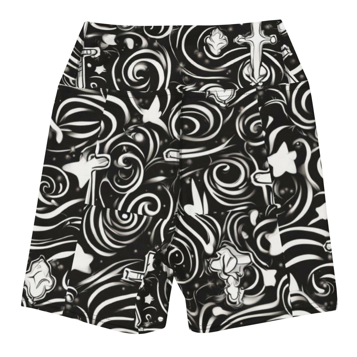 Light Wind Crosses- Women's Yoga Shorts