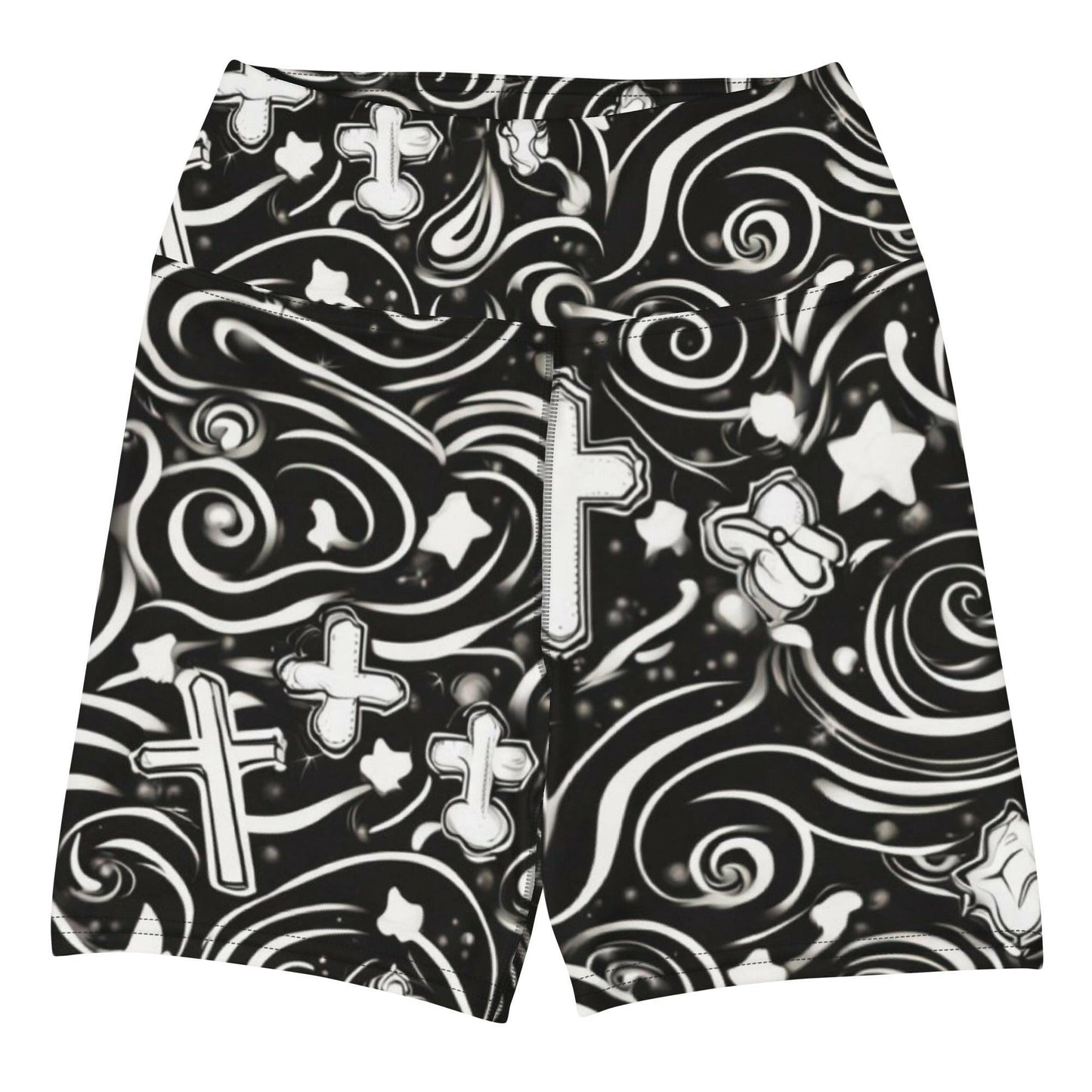 Light Wind Crosses- Women's Yoga Shorts