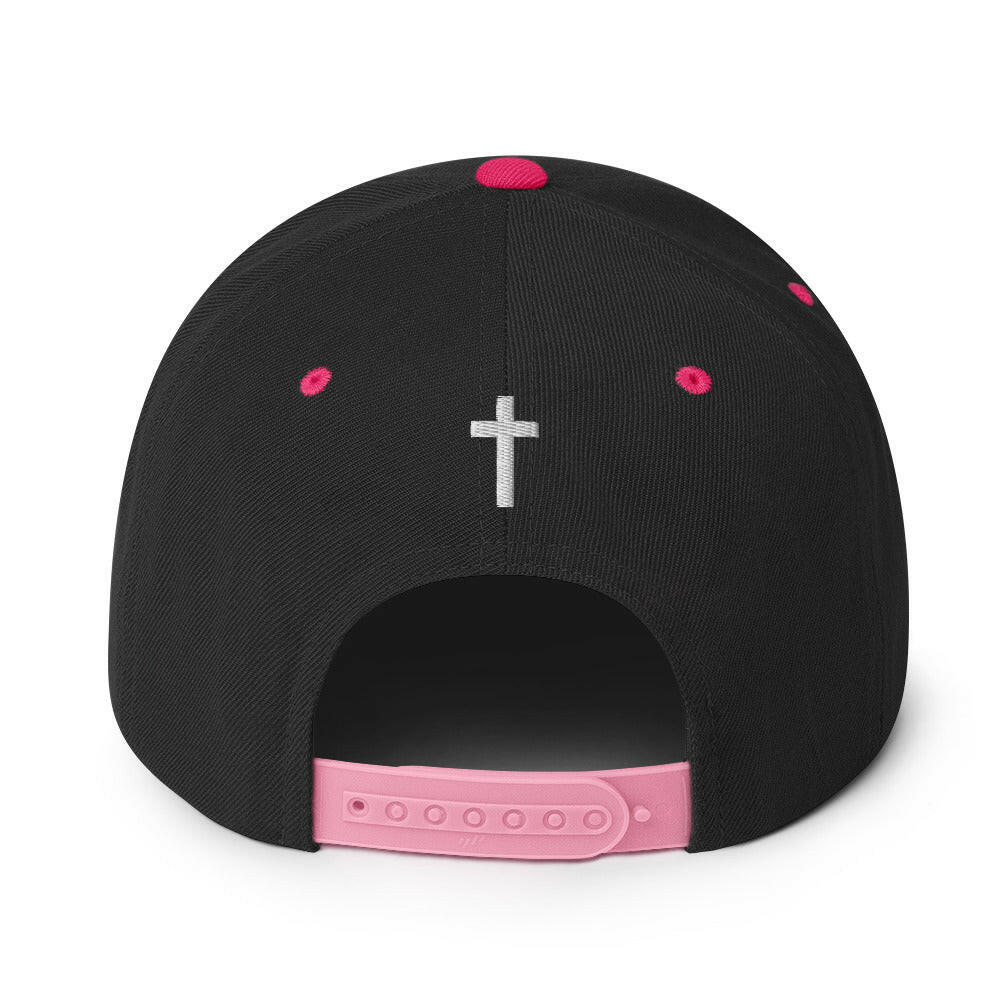 Embroidered Crucifix - Snapback Hat