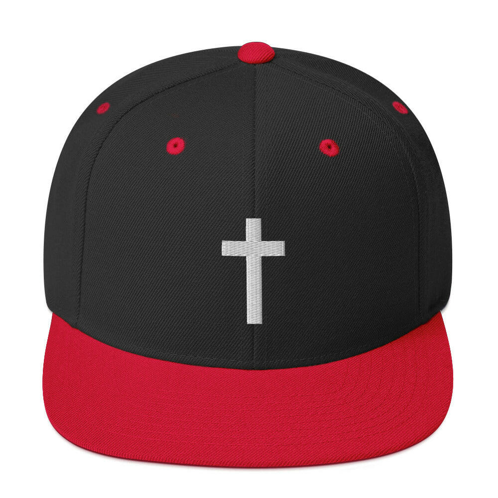 Embroidered Crucifix - Snapback Hat