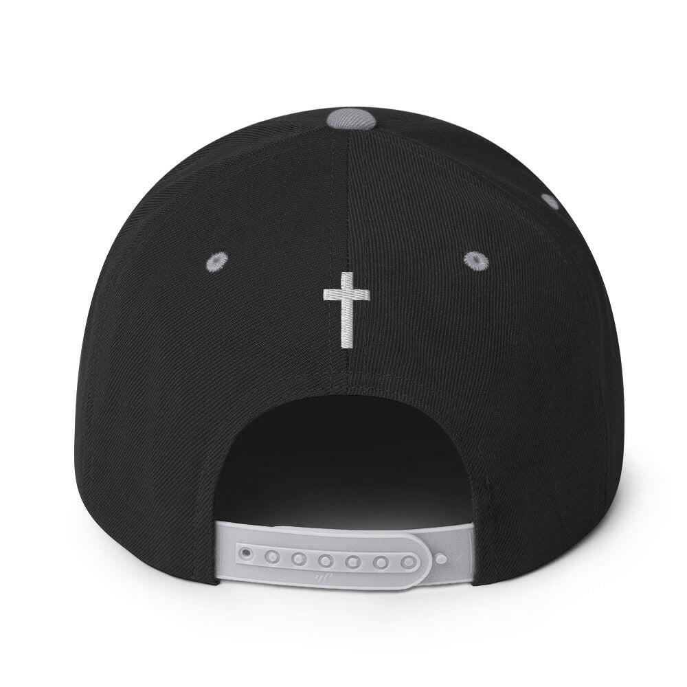 Embroidered Crucifix - Snapback Hat