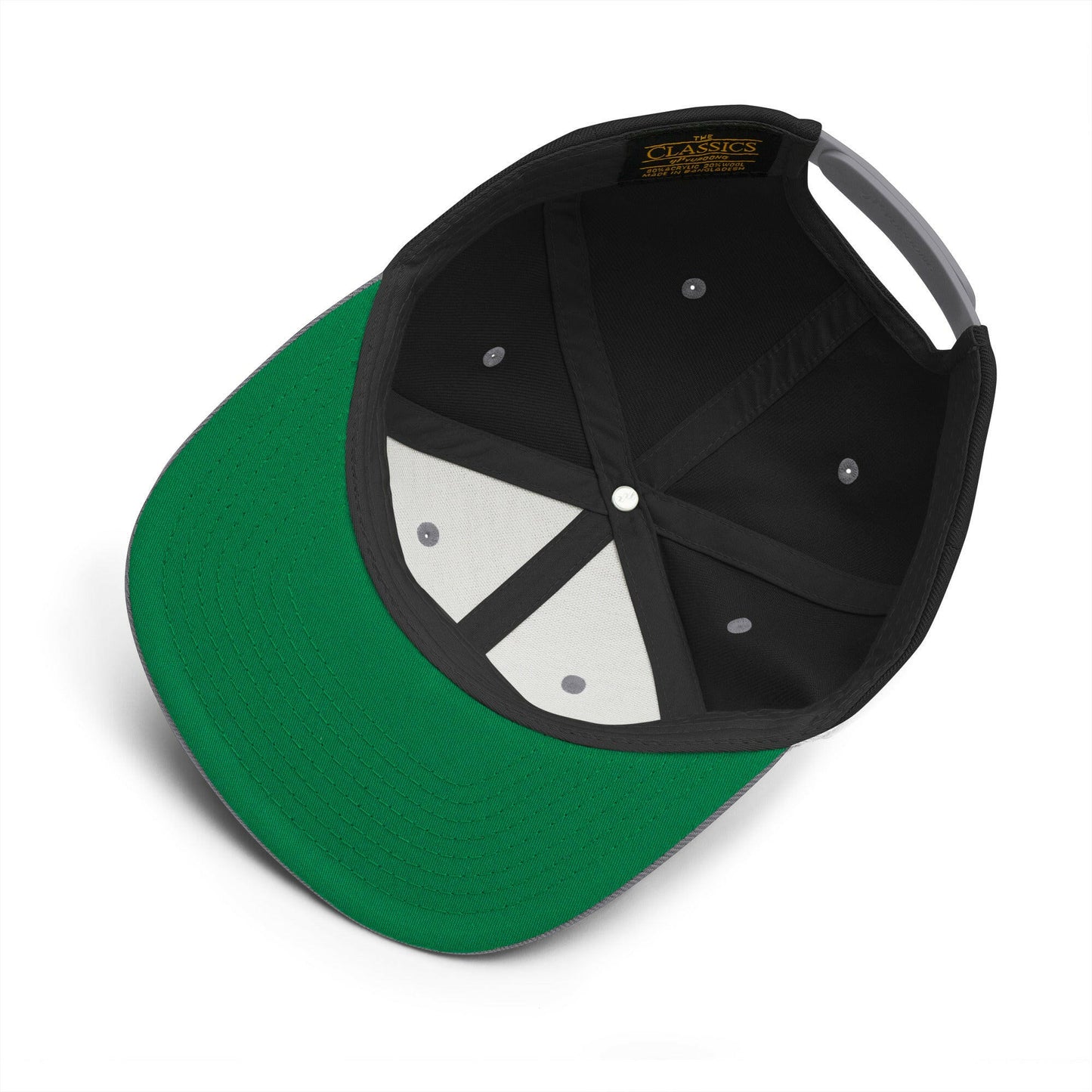 Embroidered Thin Crucifix - Snapback Hat.