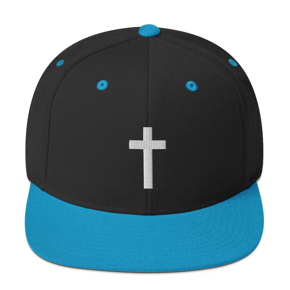 Embroidered Crucifix - Snapback Hat
