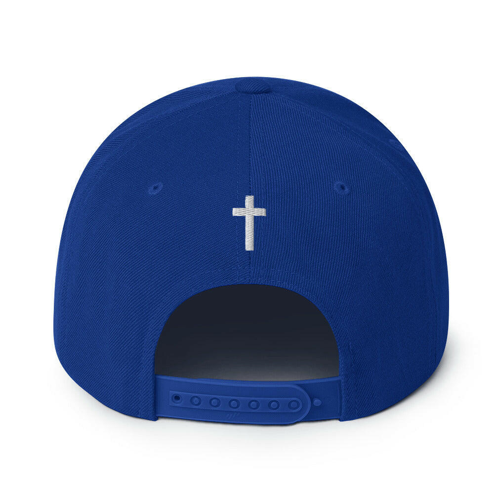 Embroidered Crucifix - Snapback Hat