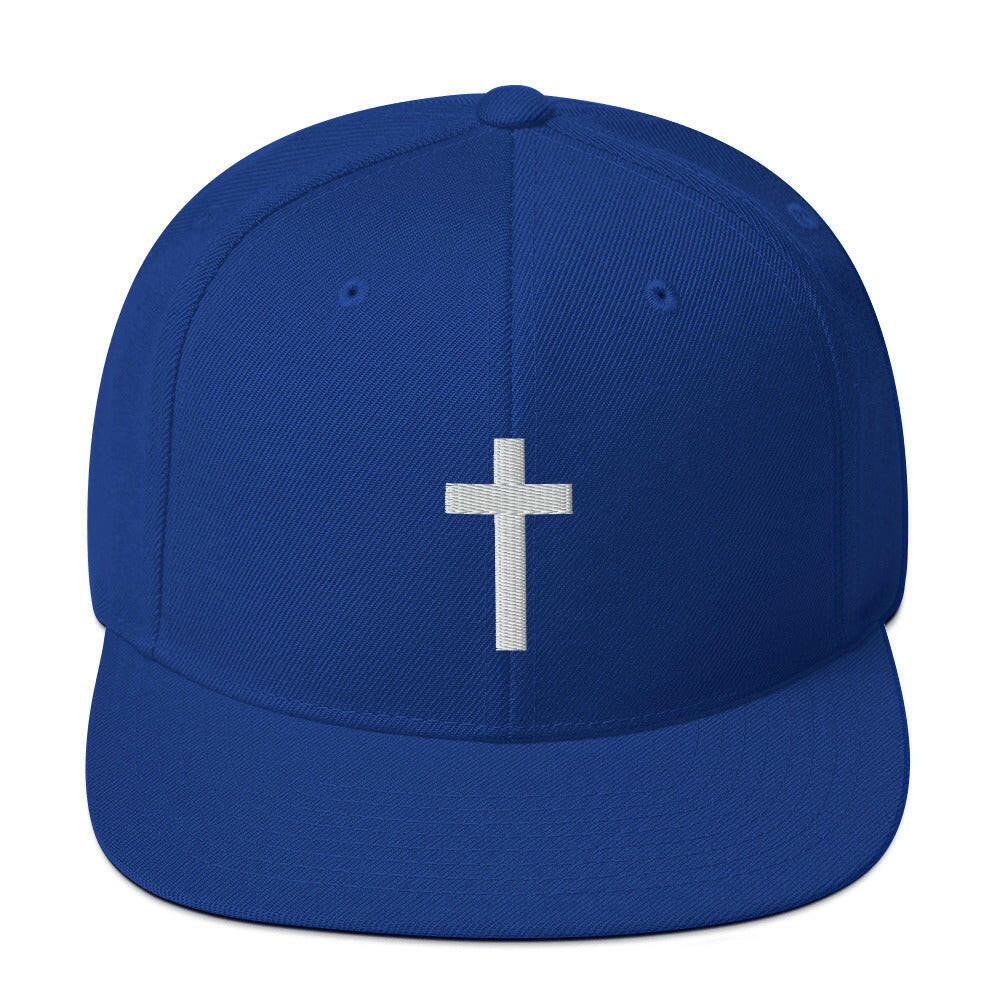 Embroidered Crucifix - Snapback Hat