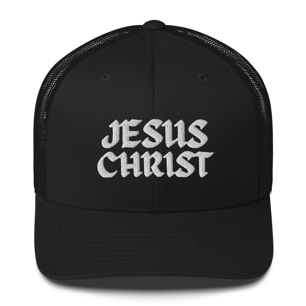 Puffy Embroidered Jeans Christ (wht) - Trucker