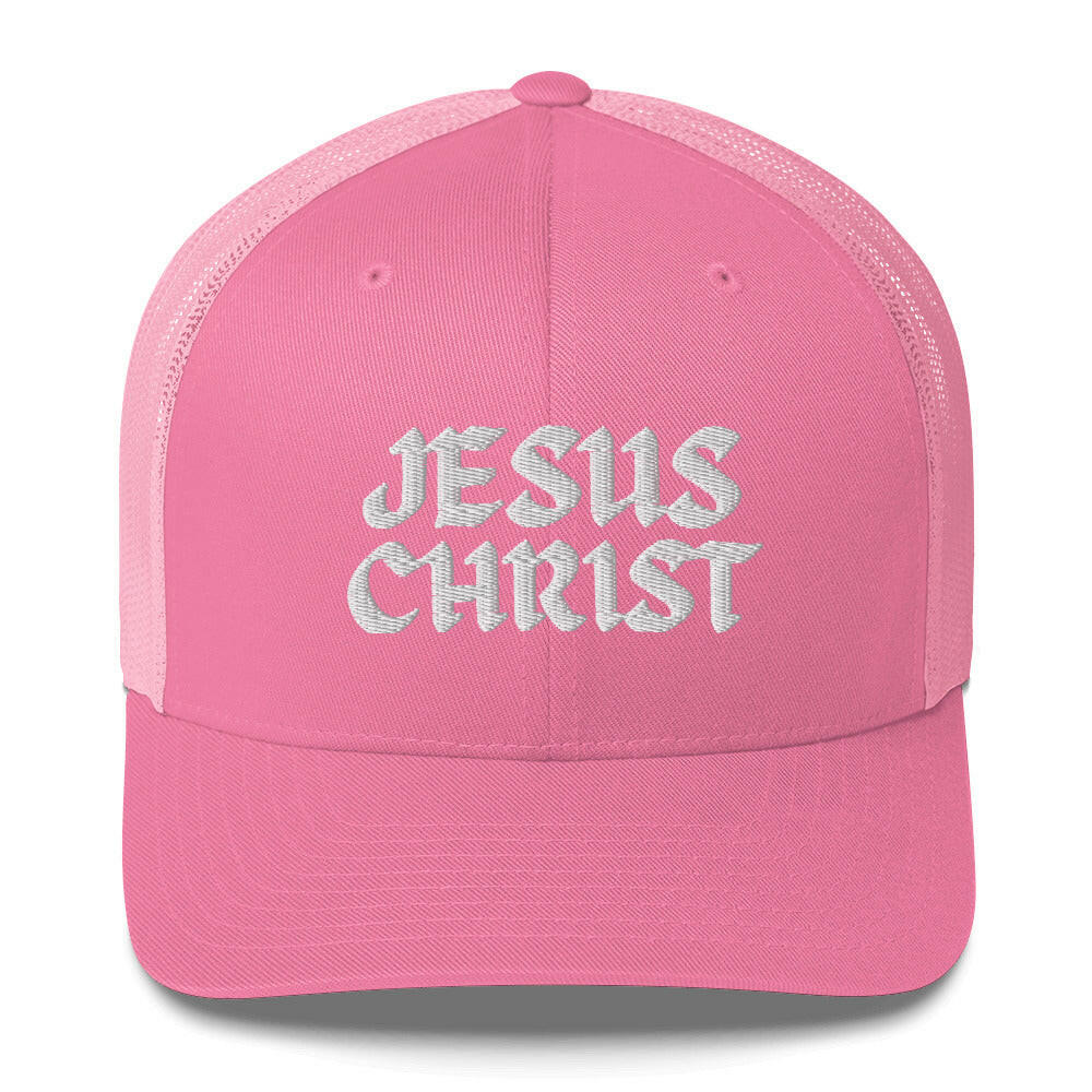 Puffy Embroidered Jeans Christ (wht) - Trucker