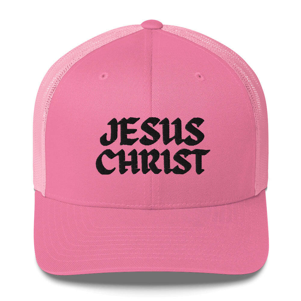 Puffy Embroidered Jeans Christ (blk) - Trucker
