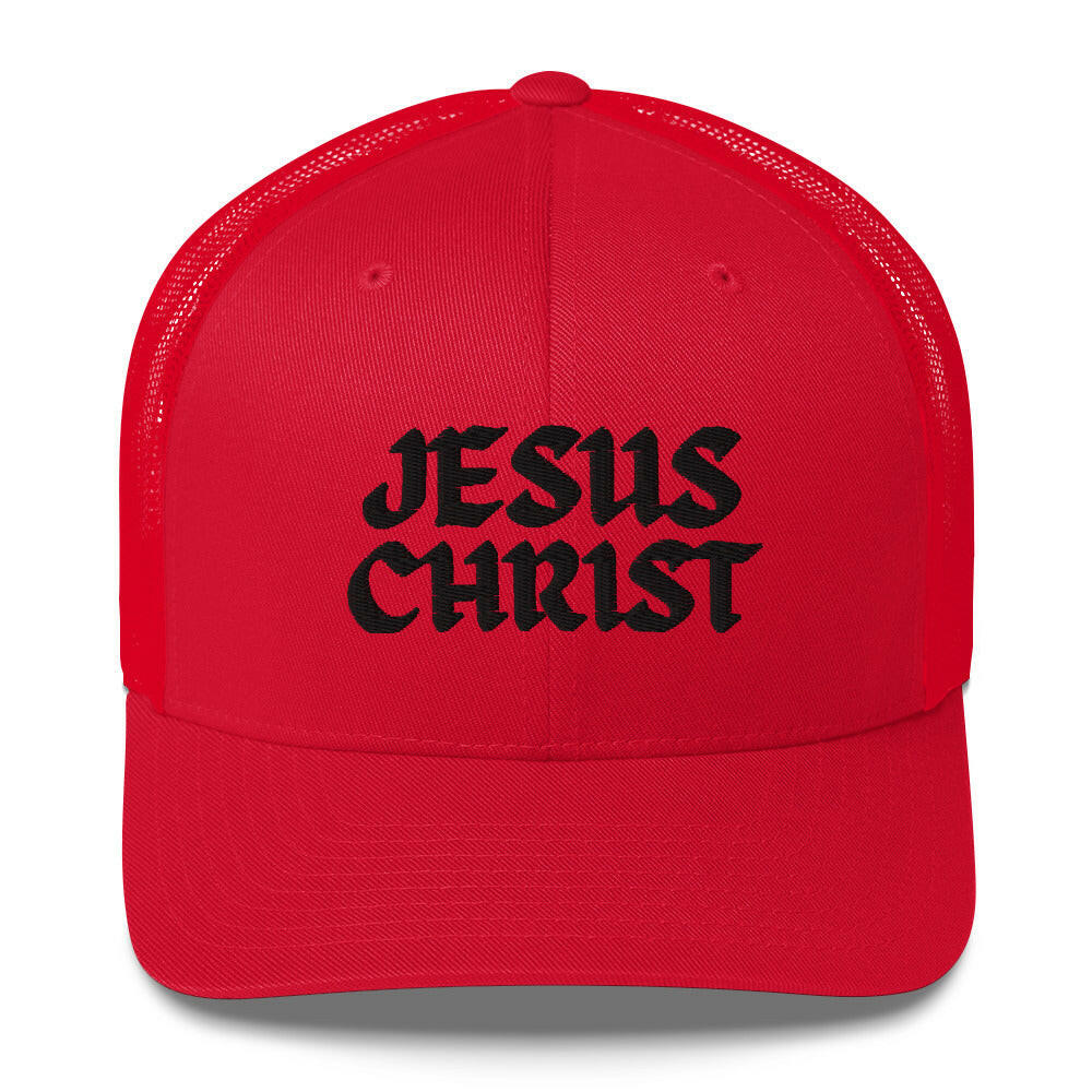 Puffy Embroidered Jeans Christ (blk) - Trucker