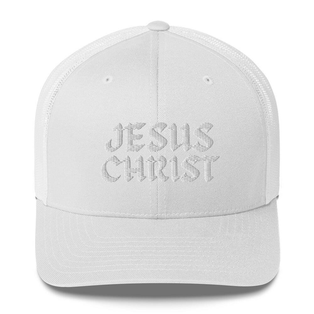 Puffy Embroidered Jeans Christ (wht) - Trucker