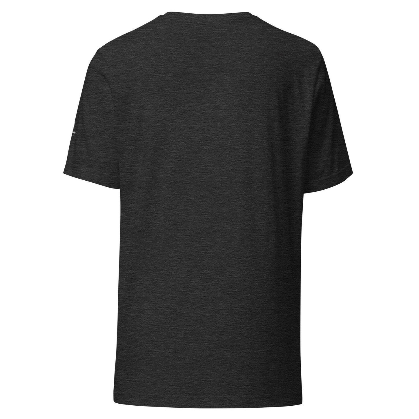 Embroidered Thin Crucifix (Chest & Sleeve) - Unisex T-Shirt.