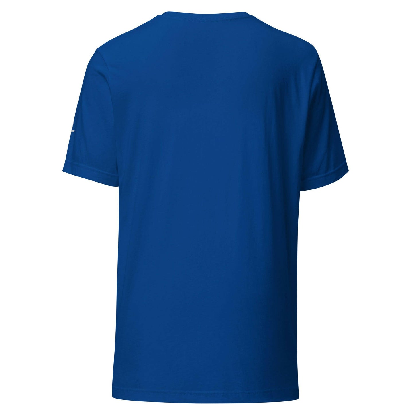 Embroidered Thin Crucifix (Chest & Sleeve) - Unisex T-Shirt.