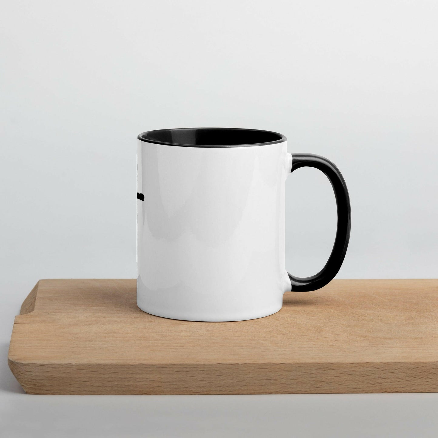 Thin Crucifix - Mug With Color Inside.