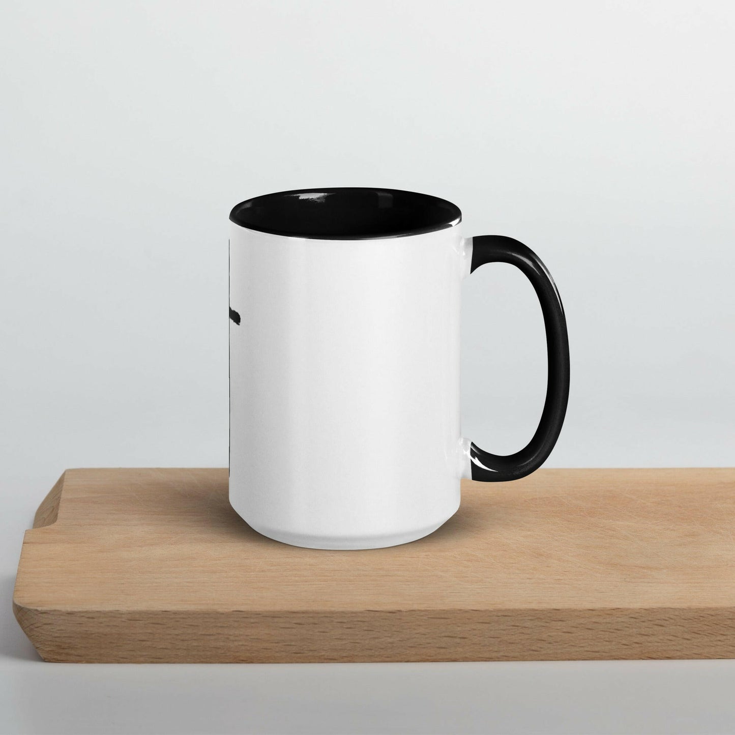 Thin Crucifix - Mug With Color Inside.