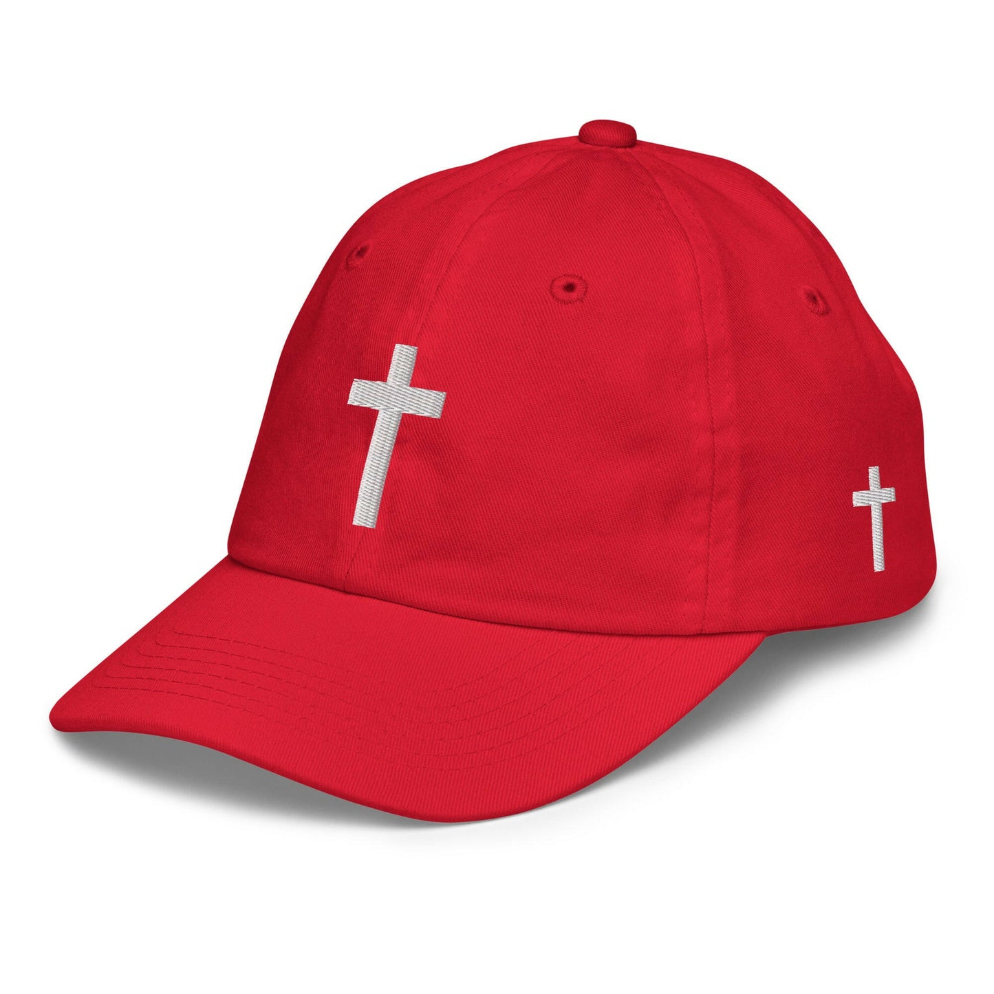Crucifix (WHT) - Youth Cap