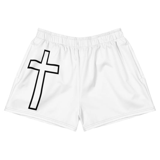 Hollow Crucifix - Women’s Recycled Athletic Shorts