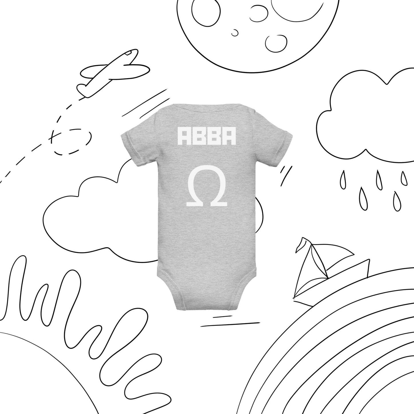 Alpha Omega - Baby Short Sleeve One Piece