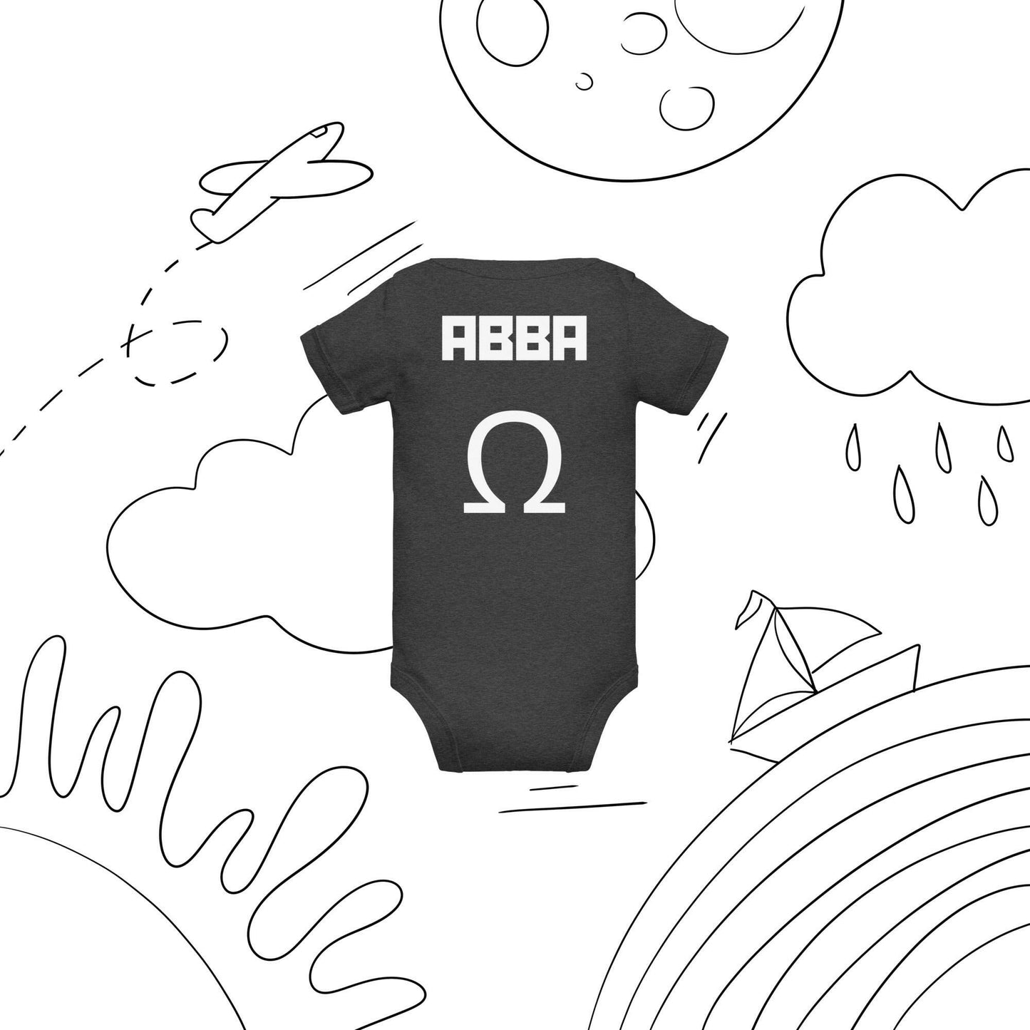 Alpha Omega - Baby Short Sleeve One Piece