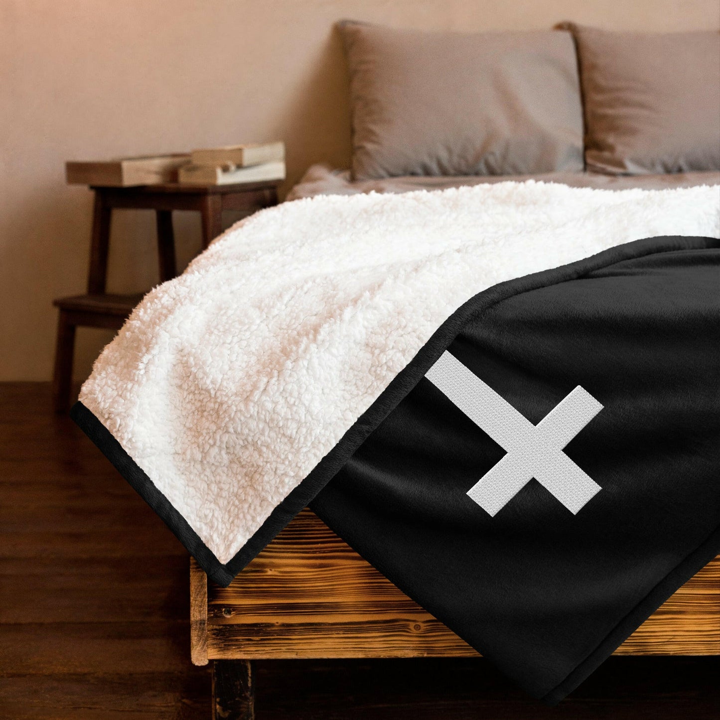 Large Crucufix - Premium Sherpa Blanket