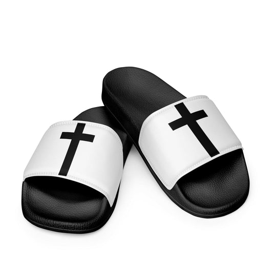 Men's Crucifix (BLK) - Slides