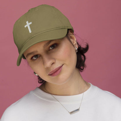 Embroidered Crucufix - Organic Unisex Hat