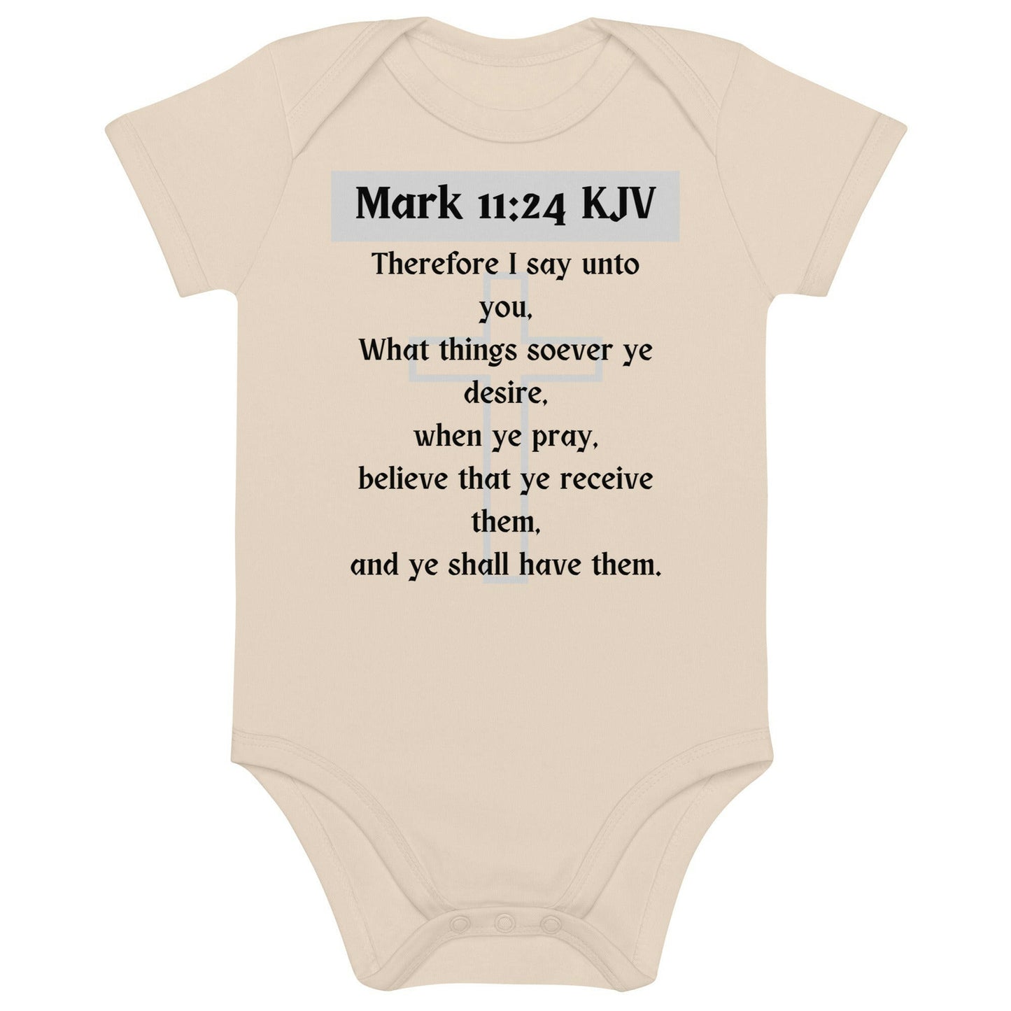 Mark 11:24 - Organic* Cotton Baby Bodysuit