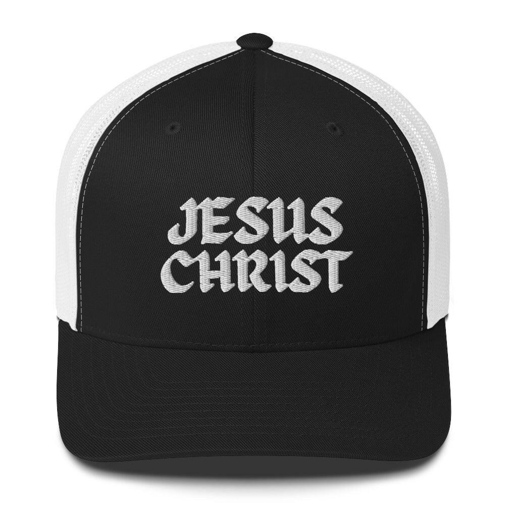 Puffy Embroidered Jeans Christ (wht) - Trucker