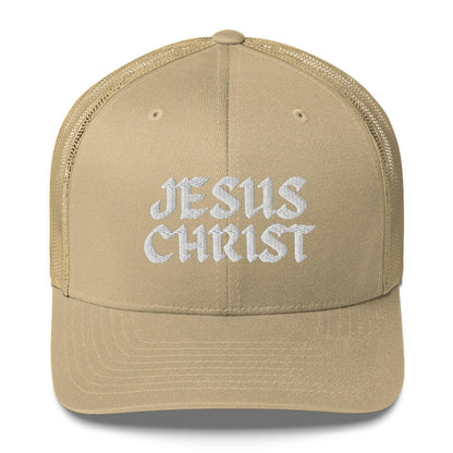 Puffy Embroidered Jeans Christ (wht) - Trucker