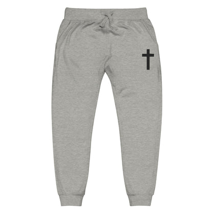 Embroidered Crucufix - Unisex Fleece Sweatpant