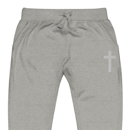 Embroidered Crucufix - *Unisex Fleece Sweatpants