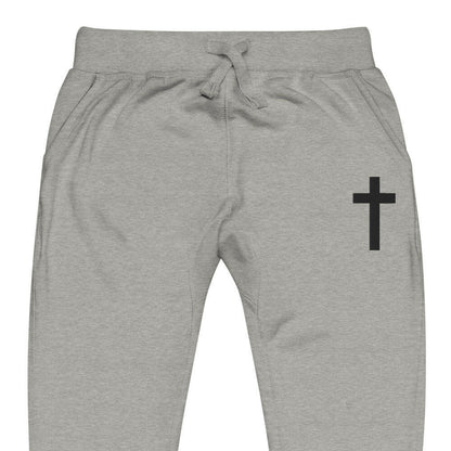 Embroidered Crucufix - Unisex Fleece Sweatpant