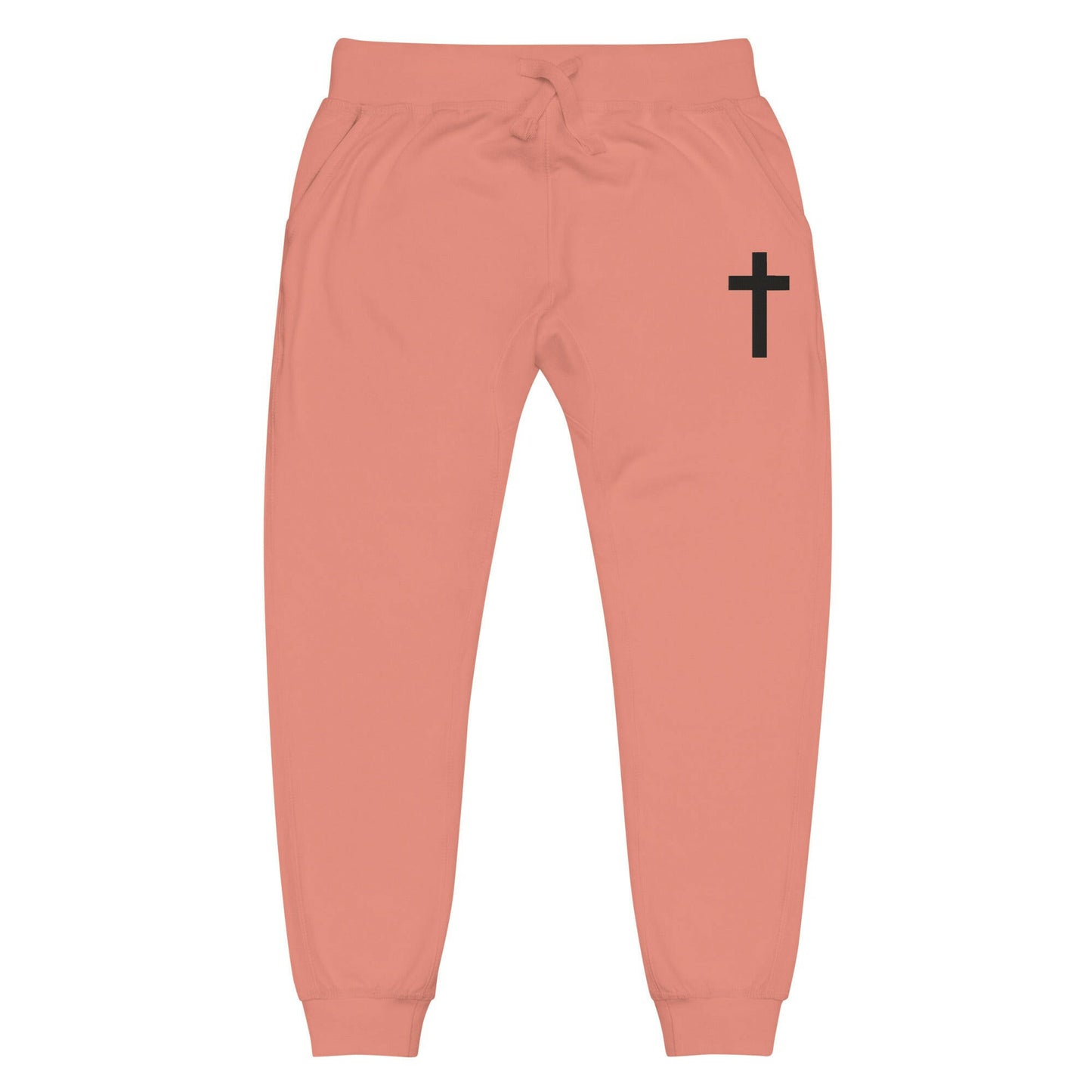 Embroidered Crucufix - Unisex Fleece Sweatpant