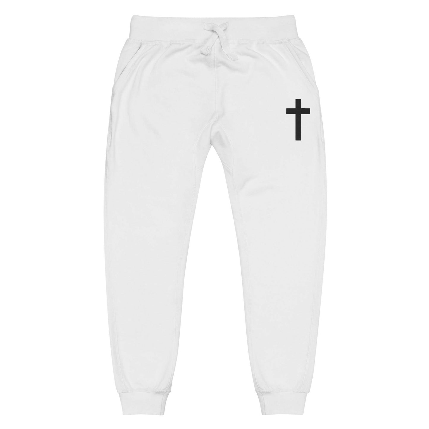 Embroidered Crucufix - Unisex Fleece Sweatpant