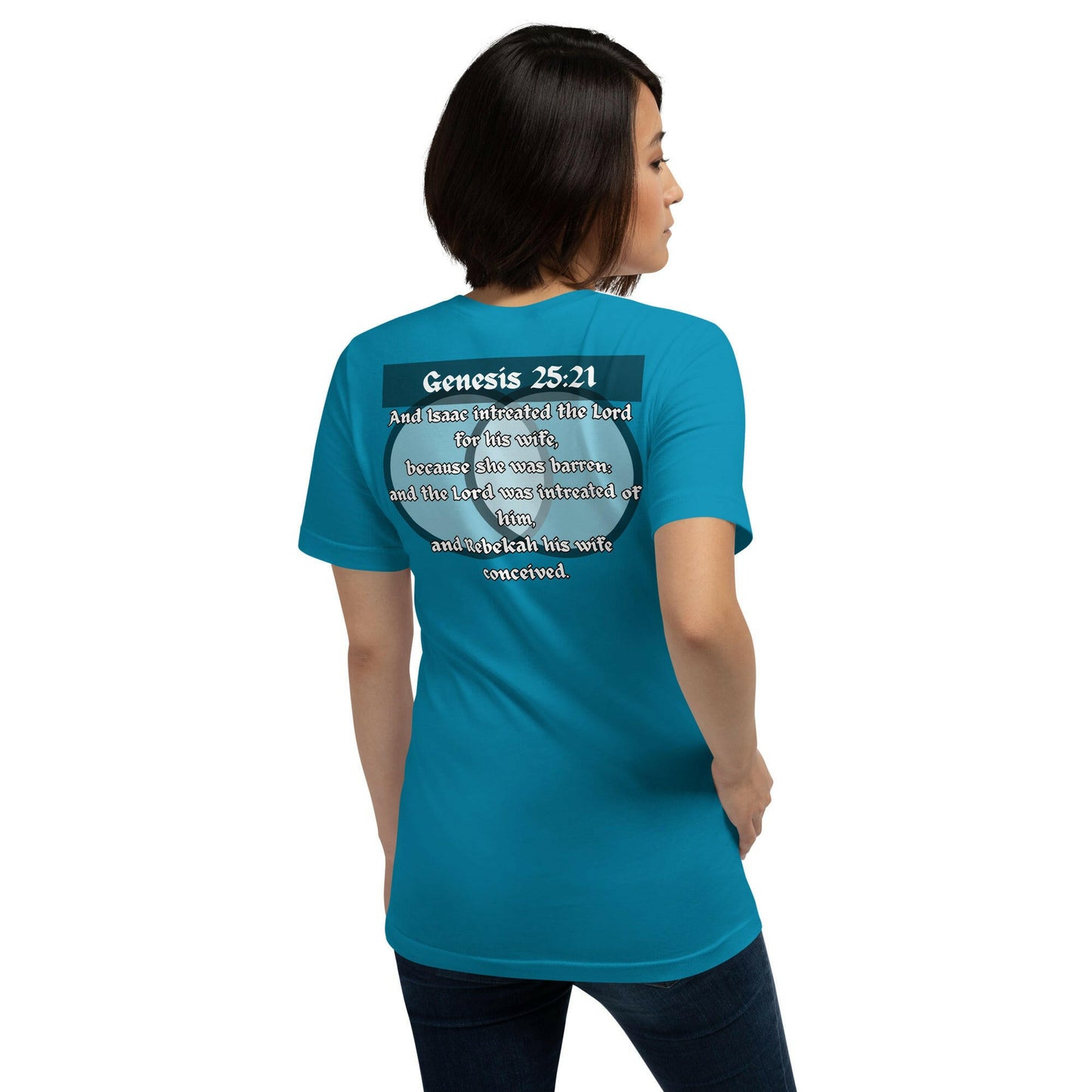 Genesis 25:21 KJV - Unisex T-Shirt (Marriage)