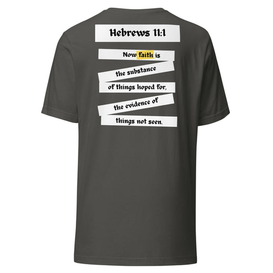Hebrews 11:1 - Unisex T-Shirt (Faith) - Almighty Apparel 