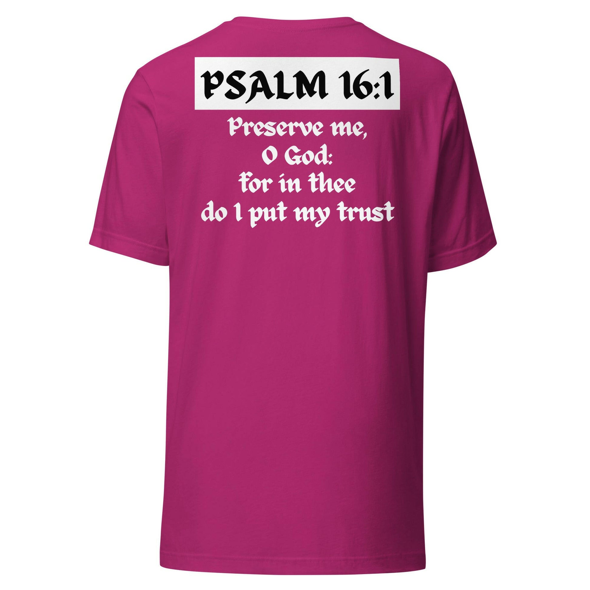 Psalm 16:1 - Unisex T-Shirt - Almighty Apparel 