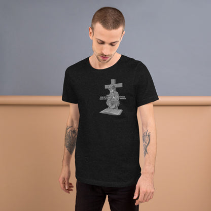 Boy, Praying Under Crucifix (Matthew 18:14) - Unisex t-shirt