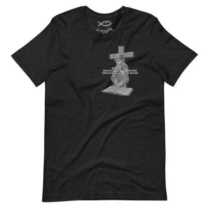 Boy, Praying Under Crucifix (Matthew 18:14) - Unisex t-shirt